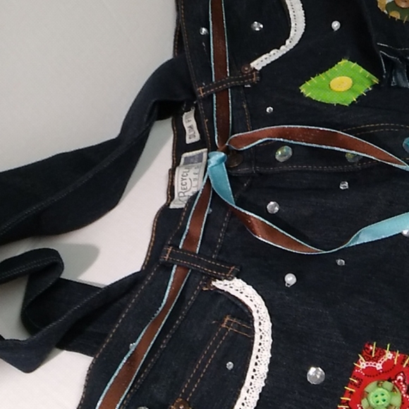 Blue jean bag. - Picture 6 of 6